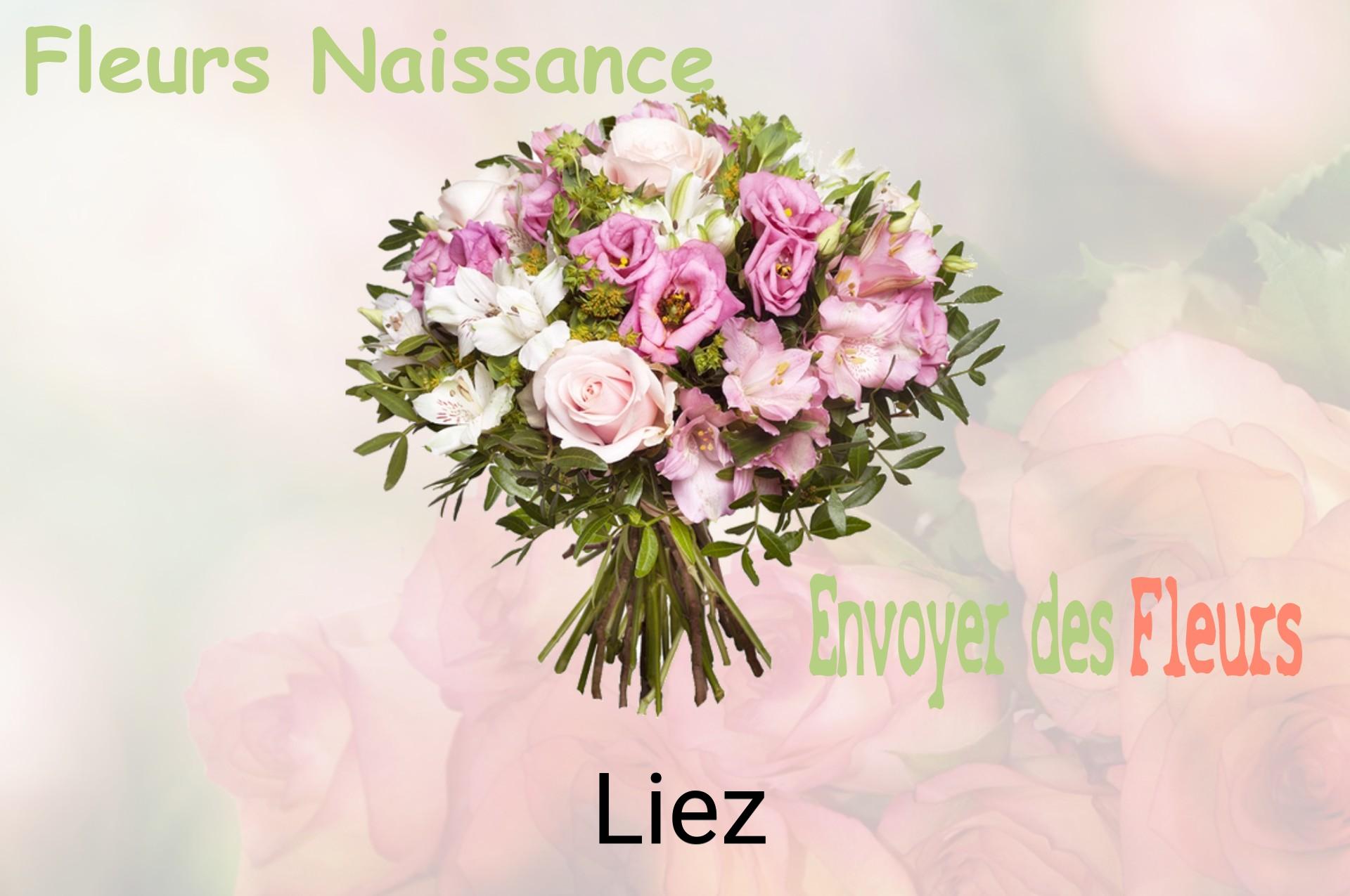 Bouquet de fleurs de naissance livré à Liez